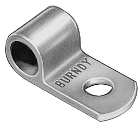 Burndy One Piece Extruded Hylugs Copper Terminal, Ring Tongue, #6 AWG Flex Cl YBM6CL